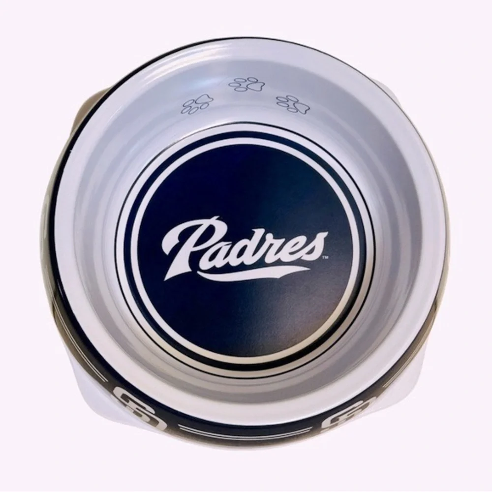Sporty K9 San Diego Padres Baseball Dog Water Bowl Large, NWT
